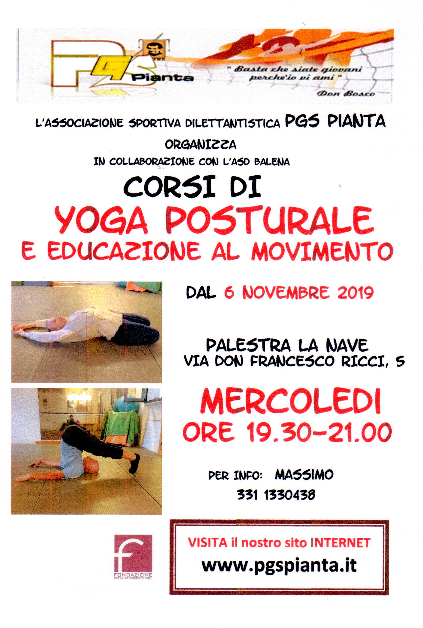 CORSI DI BASKET E DI YOGA 2019/2020