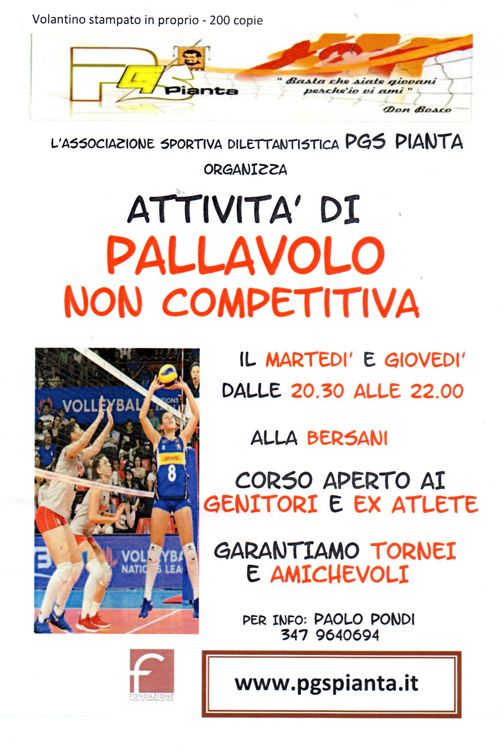 PALLAVOLO NON COMPETITIVA